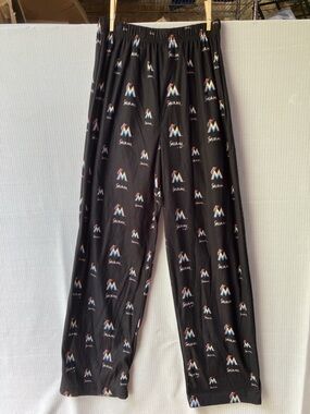 Genuine Merchandise Black Youth Lounge Pants with Multicolor Miami Logos